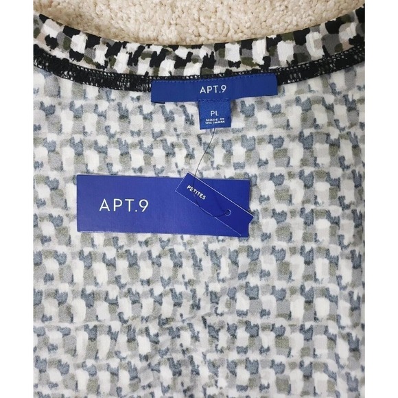 APT. 9 ~Woman Size16W-22W~ Black/White Sleeveless Flare Dress Unlined NWT - Picture 5 of 12